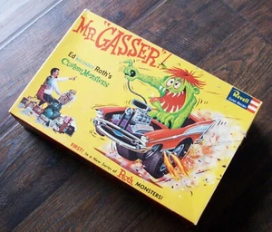 ED ROTH RAT FINK VINTAGE ORIGINAL 1963 MR GASSER REVELL MODEL KIT EMPTY BOX ONLY - Picture 1 of 13