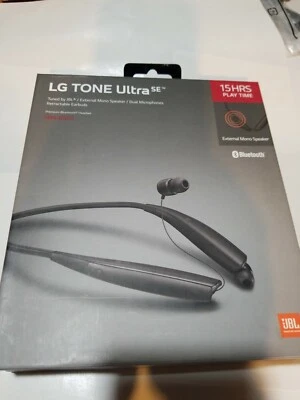 LG Tone Ultra SE HBS-835S Wireless  Bluetooth Headset Blk GREAT CONDITION No Box - Image 1 of 3
