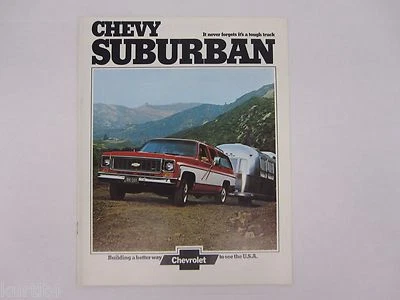 Chevrolet Suburban Cheyenne 1974 C10 C20 K10 K20 folleto de ventas 12 páginas original Foto 1 de 3