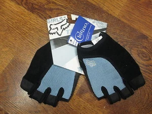 FOX TAHOE LIGHT BLUE GIRLS CYCLING GLOVES - Small - Picture 1 of 4