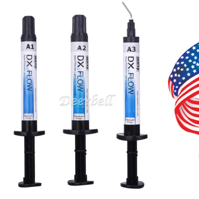 Dental Flujo medio de resina compuesta curado por luz fluida A1/A2/A3 3g/Syring - Image 1 of 4