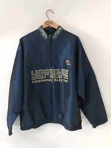 Men’s Vintage Surf Style Pullover Windbreaker Jacket One Size Fits All Body Gear - Picture 1 of 14