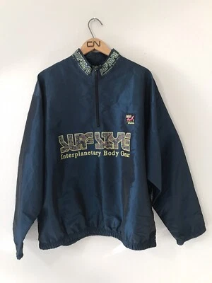 Men’s Vintage Surf Style Pullover Windbreaker Jacket One Size Fits All Body Gear - Image 1 of 4