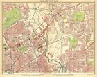 LONDON E. Bow West Ham Bromley Stratford Plaistow Poplar Canning Town 1921 map