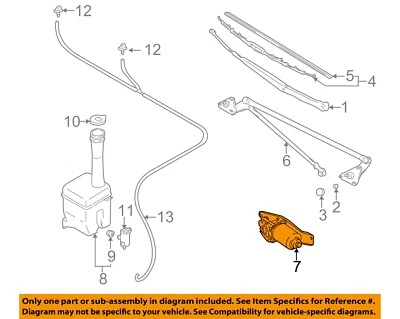 Motor limpiaparabrisas usado se adapta a: 2003 Suzuki Aerio grado A Foto 1 de 3