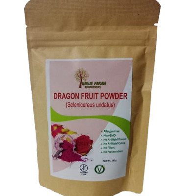 Dragon Fruit Pink Pitaya Powder Vegan NONGMO Gluten Free Natural Health Beauty • 24.50$