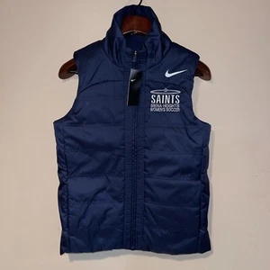 NWT Nike Training Vest Full Zip Puffer AQ3568-060 Women's Size M Soccer Graphic - Picture 1 of 9