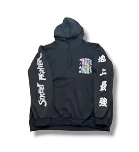 Nuevo Auténtico CAPCOM Street Fighter Negro Estampado Gráfico Hombres Pullover Sudadera con Capucha 5XL - Imagen 1 de 7