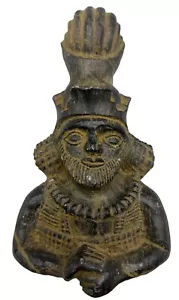 Ancient Sassanian King Shapur Bust Sculpture,Sassanid King Bust Ornament - Picture 1 of 10