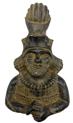 Antigua escultura de busto de rey sasánida en forma, adorno de busto de rey sasánida Foto 1 de 4