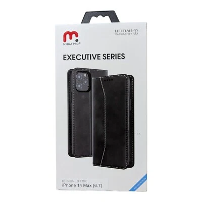 Q5. Mybat Pro Executive Series Case For Apple iPhone 14 Max (14 Plus) - Black - Image 1 of 3