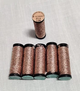 New - 1/16" Metallic Ribbon, 5 Spool Pack, Kreinik 10m Spools, #013 Beige - Picture 1 of 1