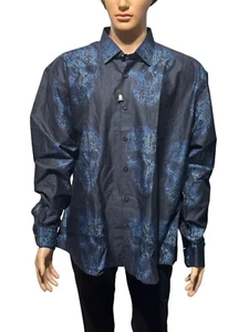 MAC#OO Italian Engineered Fabric Shirt With Hidden Skulls Size 3X - Picture 1 of 12