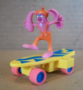 1991 Nestle Quik Strawberry Rabbit ~Promotional Toy ~Skateboard Friction Vehicle - Picture 1 of 11