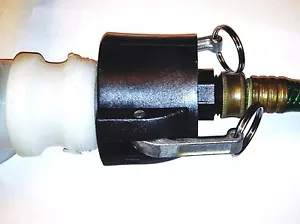 275 330 GN IBC TOTE TANK DRAIN ADAPTER 2" Cam Lock x Garden Hose Th'd FOOD GRADE - Picture 1 of 6