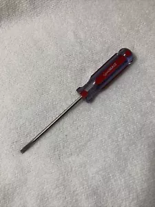 Kobalt Slotted Screwdriver Slotted 3/16 x 4.25” Red Handle - Picture 1 of 9