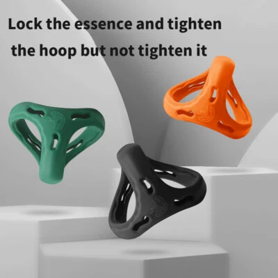 Anillo alargador escroto potenciador pene manga extensor pene reutilizable Foto 1 de 4