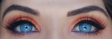 LENTI A CONTATTO COLORATE RIO AZZURRE BLUE ANNUALI PORTALENTI MAKEUP NATURALI