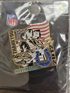 Jacksonville Jaguars VS Indianapolis Colts Game day Pin 11/8/2012 NEW - Picture 1 of 1