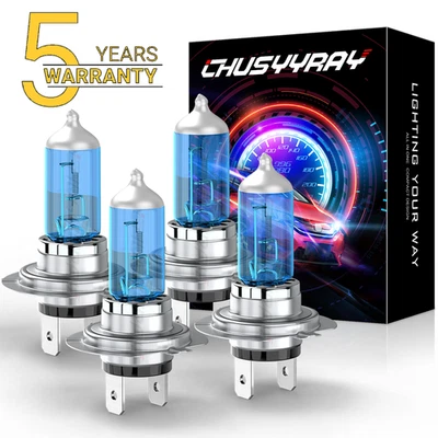 4pcs H7 For BMW 325i 328i 330i 335i E90 F30 E46 Hi Lo Beam Headlight Bulbs 5000K - Image 1 of 4