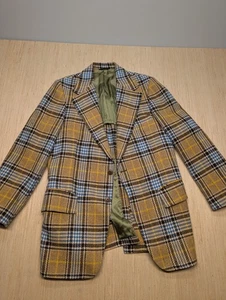 Chaqueta Blazer Americana JHC De Colección Lana a Cuadros Holanda Michigan EE. UU. Retro Deporte - Imagen 1 de 12