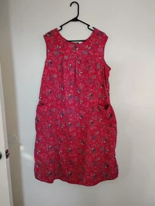 Only Necessities Kleid Damen rot Paisley Pull-On Haus Lounge Freizeit Large - Bild 1 von 9