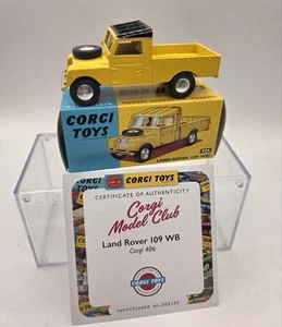 Corgi Model Club 406 - Land-Rover 109 WB - Car Diecast inc COA - NEW - Picture 1 of 3
