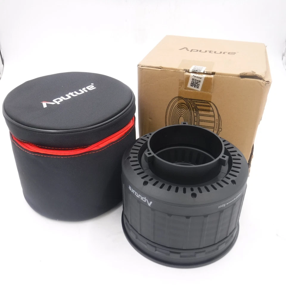 Aputure Fresnel 2X Dual Lens Compatible with Bowens and Barndoors - Black