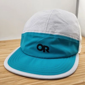 Outdoor Research Running Hat Cap, Aqua & White Mesh, Duckbill, Strapback - Picture 1 of 8