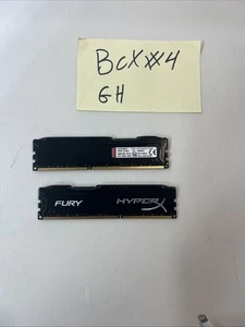 HYPER X FURY 16GB (2X8GB) DDR3-1866MHz PC3-14900 1.5V HX318C10FBK2/16 - Picture 1 of 3