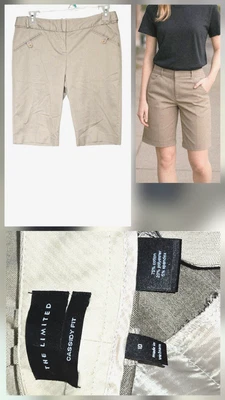 Shorts Normcore Feminino The Limited Tamanho 10 35x14 Ajuste Cassidy Bege - Imagem 1 de 4