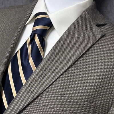 Michael Kors Sport Coat 40R Tan Check Blazer Jacket Classic Casual Business - Image 1 of 4