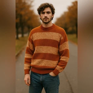 Suéter Vintage Sears Kings Road 100% Lana - Talla Mediana (De Colección Años 70) - Imagen 1 de 8