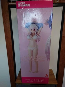 Super Sonico 1/2 Sexy Cute Girl Bikini Ufficiale Jumbo Figura Limitata con SCATOLA JPN - Foto 1 di 10