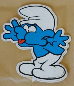 THE SMURFS Novelty Fridge Magnet Large Jumbo Size 12cm Tall, Unusual, Peyo 1978 - Picture 1 of 3
