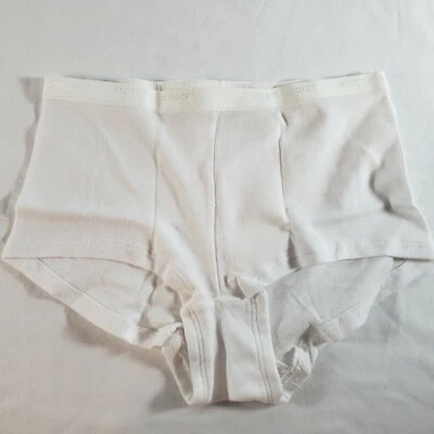 Victoria's Secret Boy Short Extra Small XS White 100% Cotton Vintage - Image 1 of 3