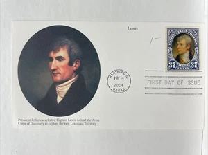 Captain Meriweather Lewis US Mail Cover FDC - Hartford, Illinois (2004) - Picture 1 of 2