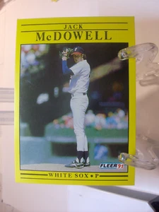 1991 Fleer Baseball #129a - Jack McDowell UER, VAR - Chicago White Sox 91-172 - Picture 1 of 2