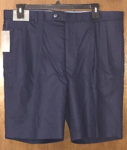 Cremieux Mens New $75 Microfiber Lightweight Dress Causal Shorts 40 40x9 Dk Navy - Picture 1 of 10