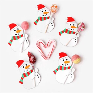 50pcs Candy Package Wrapping Christmas Recyclable for Children Gifts (Snowman) - Picture 1 of 7