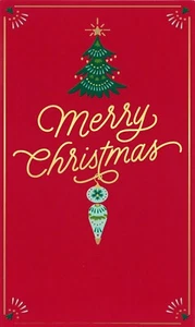 Cheerful MERRY CHRISTMAS Money Gift Card Holder by American Greetings + Envelope - Picture 1 of 5