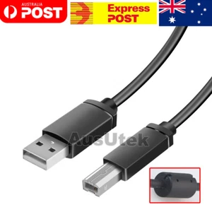 Universal USB Cable for Printer Brother Canon Dell Epson HP Male Type A to B - Picture 1 of 10