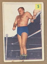 Hans Hermann 1954-55 Parkhurst #5 Wrestling card