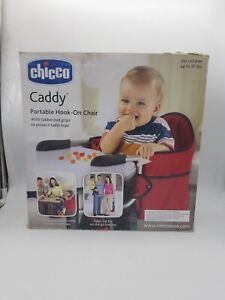 Chicco Caddy Portable Hook-On Table Chair Red Unisex 6-36 Months Up to 37 LBS 