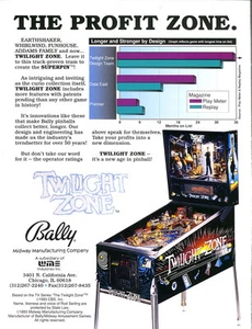 Pinball ROM CPU chip Bally Twilight Zone upgrade COMMERCIAL 9.2 - Picture 1 of 1