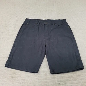 Dickies Shorts Adult 36 Black Denim Casual Flat Front Chino Outdoors Mens - Picture 1 of 9