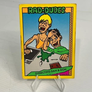Rad Dudes 1990 Trading Card Dissectiong Dan & Don No.27 - Picture 1 of 3