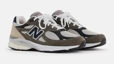 Brand-New DS New Balance 990v3 MiUSA Grey Blue Olive Size 10 M990TO3 - Image 1 of 3