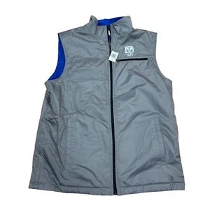 Nuevo con etiquetas Chaleco Reversible Para Hombre Parque Disney Gris Azul Polar Talla Mediana - Imagen 1 de 5
