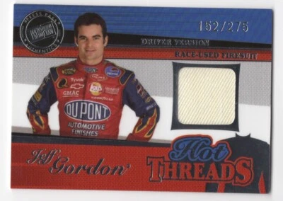Jeff Gordon 2005 Press Pass Premium Hot Threads Race Used Firesuit Card /275 - Image 1 of 2